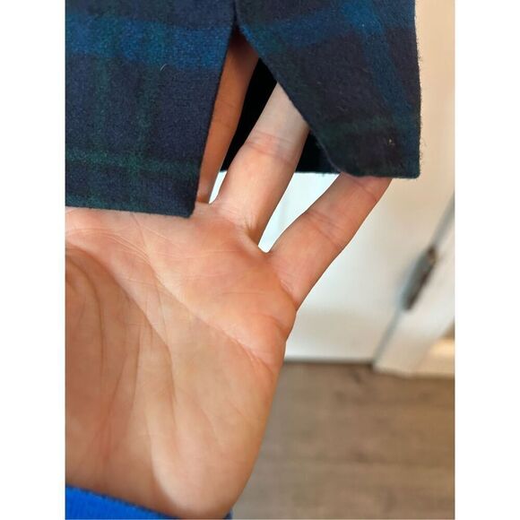 Pendenton blue plaid skinny pants women’s size 4 nwt 100% virgin wool - Picture 6 of 8